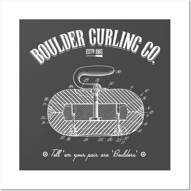 Boulder Curling Co - Curling Rock Wall Art by itscurling